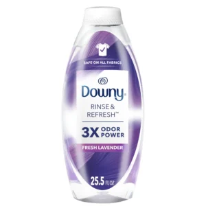 Downy RINSE & REFRESH Laundry Odor Remover and Fabric Softener, 25.5 fl oz, Fresh Lavender